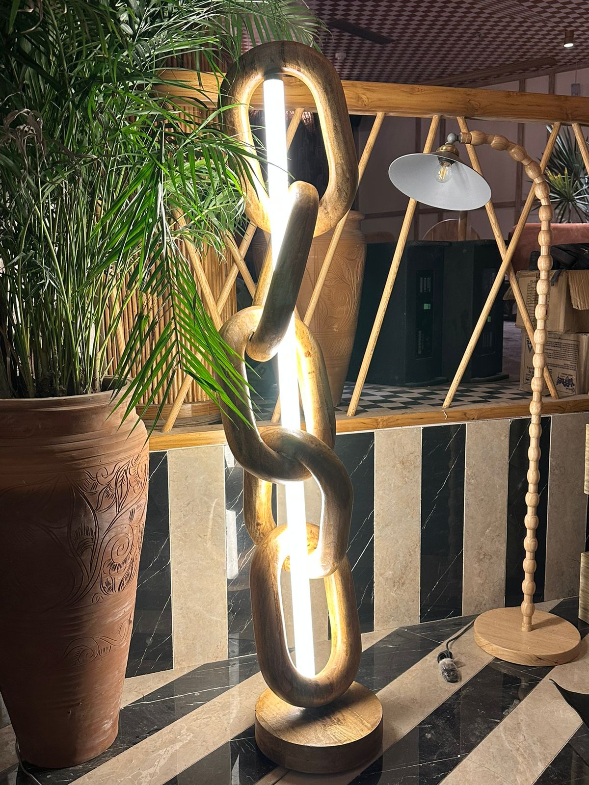 Wooden Lights & Sculptures